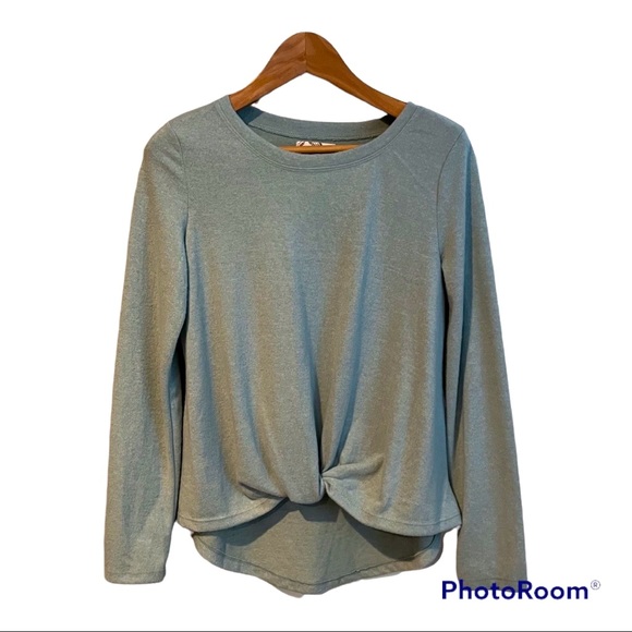 SO Tops - NWT SO Green Super Soft Long Sleeve Twist Top Size Medium